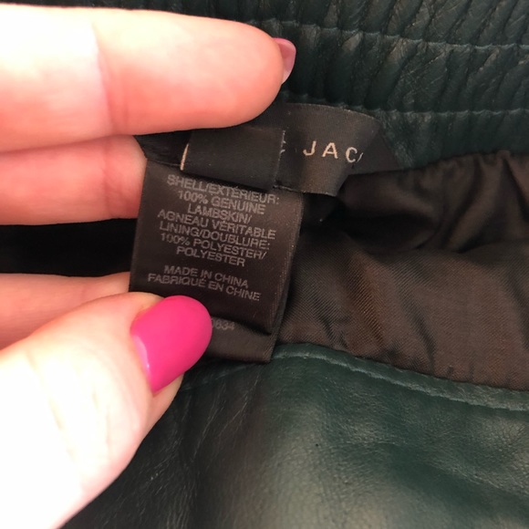 Marc by Marc Jacobs Green Leather Mini Skirt 💚 - Picture 7 of 7